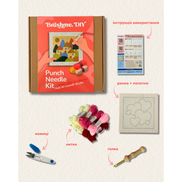 Набір для килимової вишивки - Набір для створення килимової вишивки 