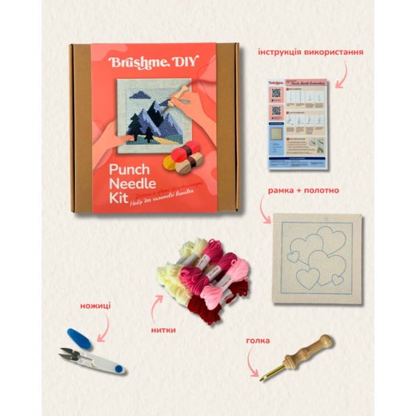 Набір для килимової вишивки - Набір для створення килимової вишивки 