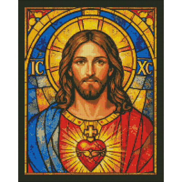 Алмазна мозаїка 40х50 - Святе Серце Ісуса