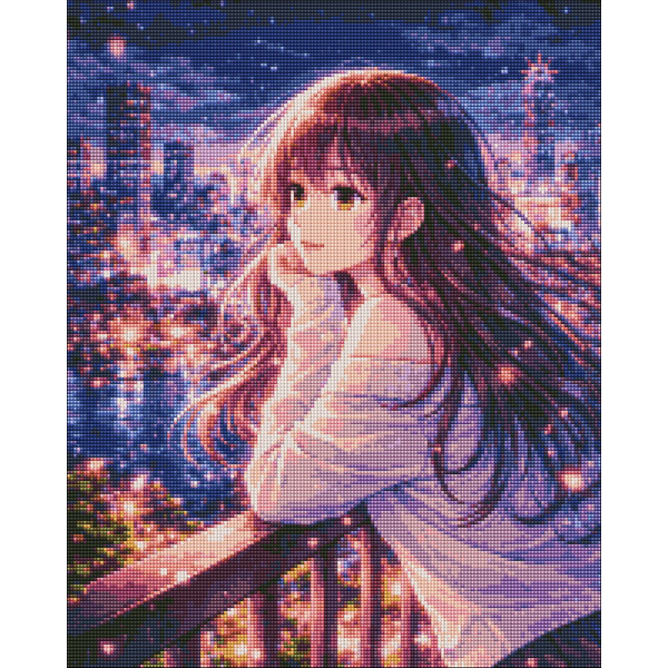 Алмазна мозаїка 40х50 - Магія нічного міста