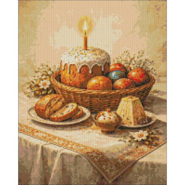 Алмазна мозаїка 40х50 - Великодній натюрморт