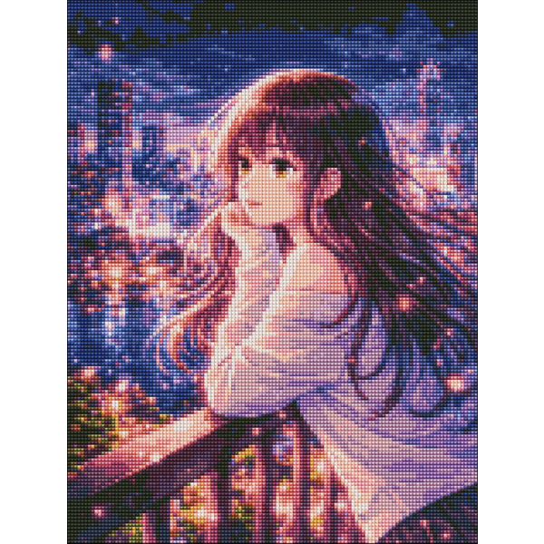 Алмазная мозаика 40x30 Власного виробництва - Магія нічного міста