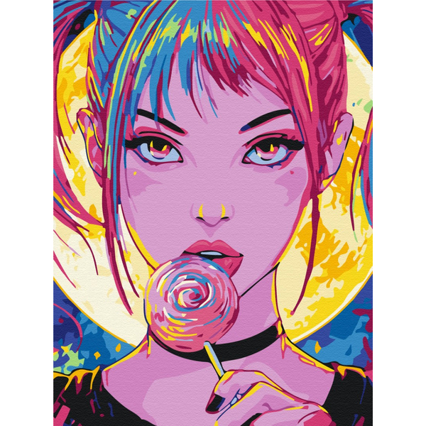 Картина по номерам Мультфільми, комікси, аніме - Цукерка з характером